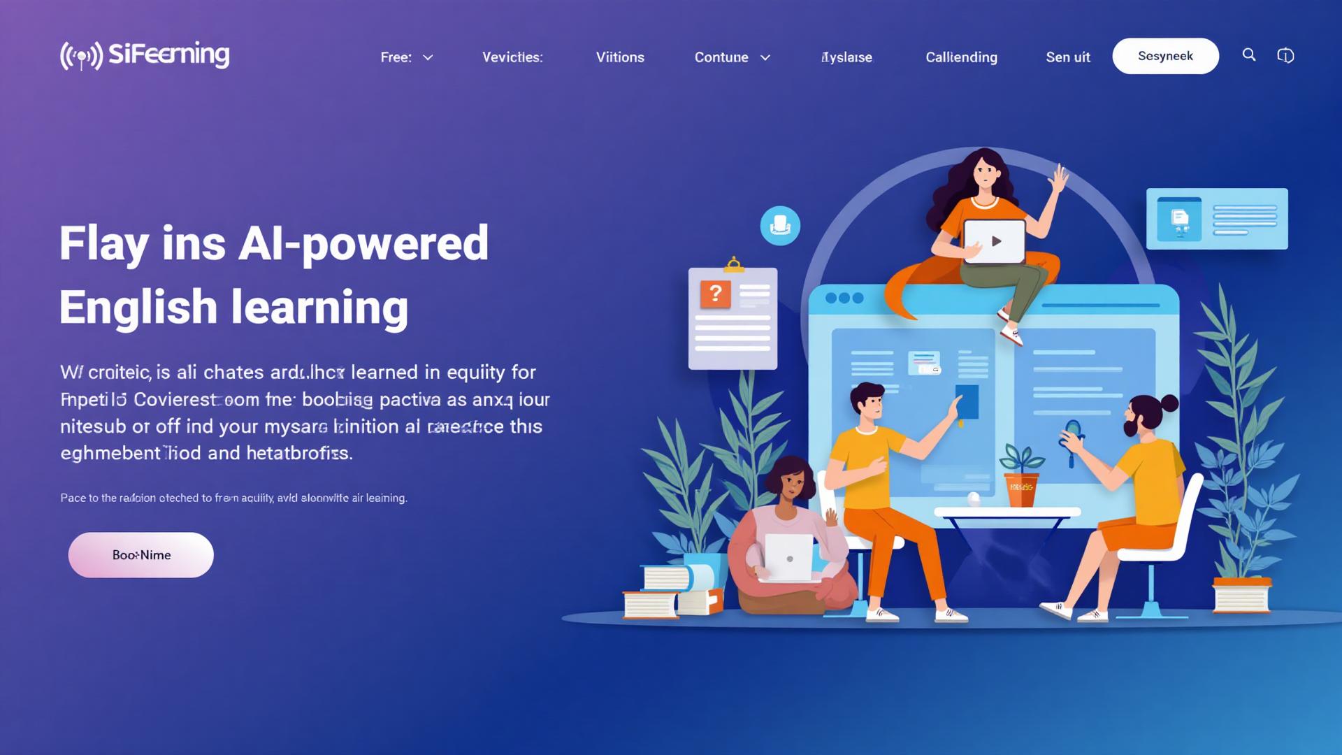 AI-powered English learning platform